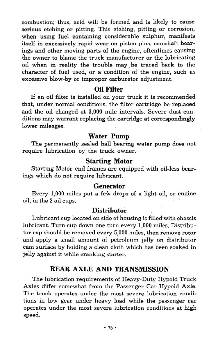 1953 Chevrolet Trucks Operators Manual Page 43